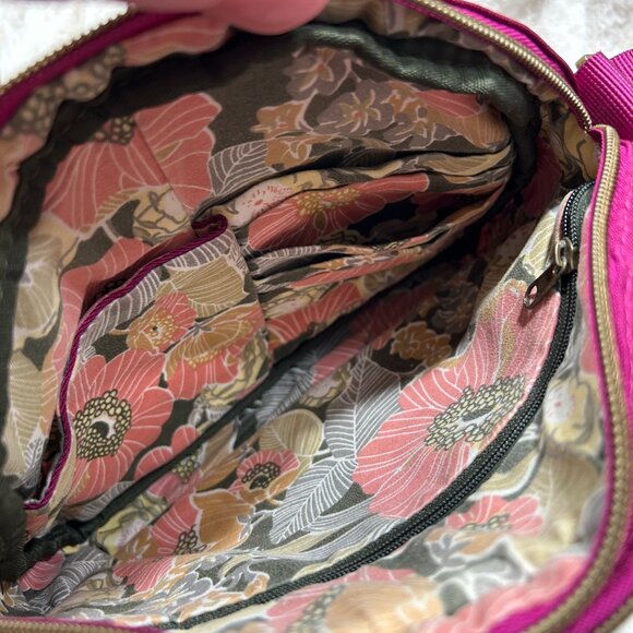 EUC Travelon Signature Small Crossbody Bag - Fuchsia - Picture 5 of 12